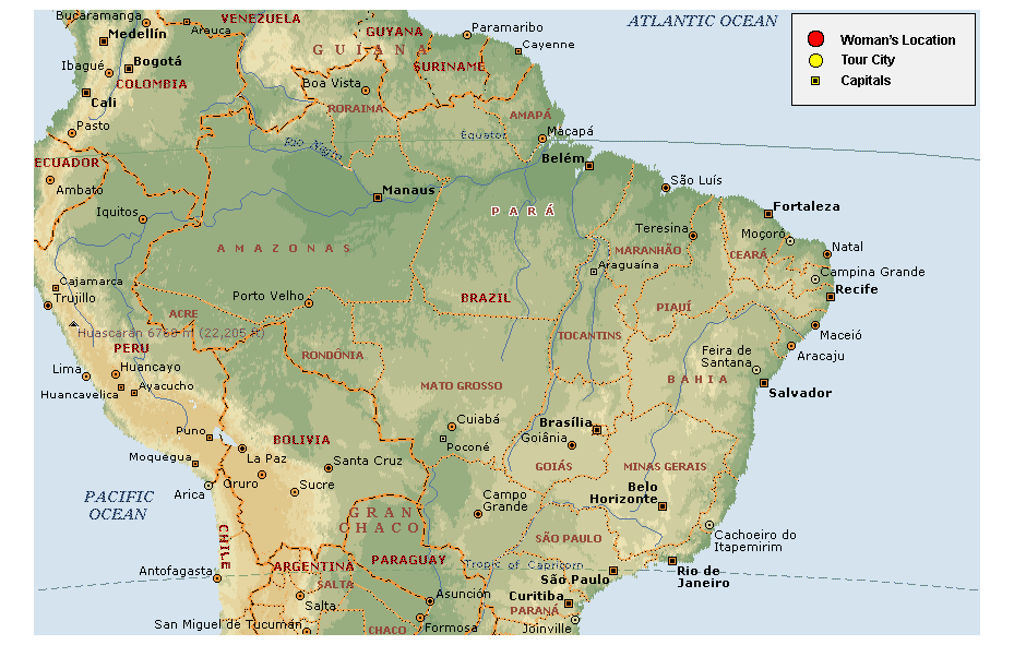 Our Tour's Map